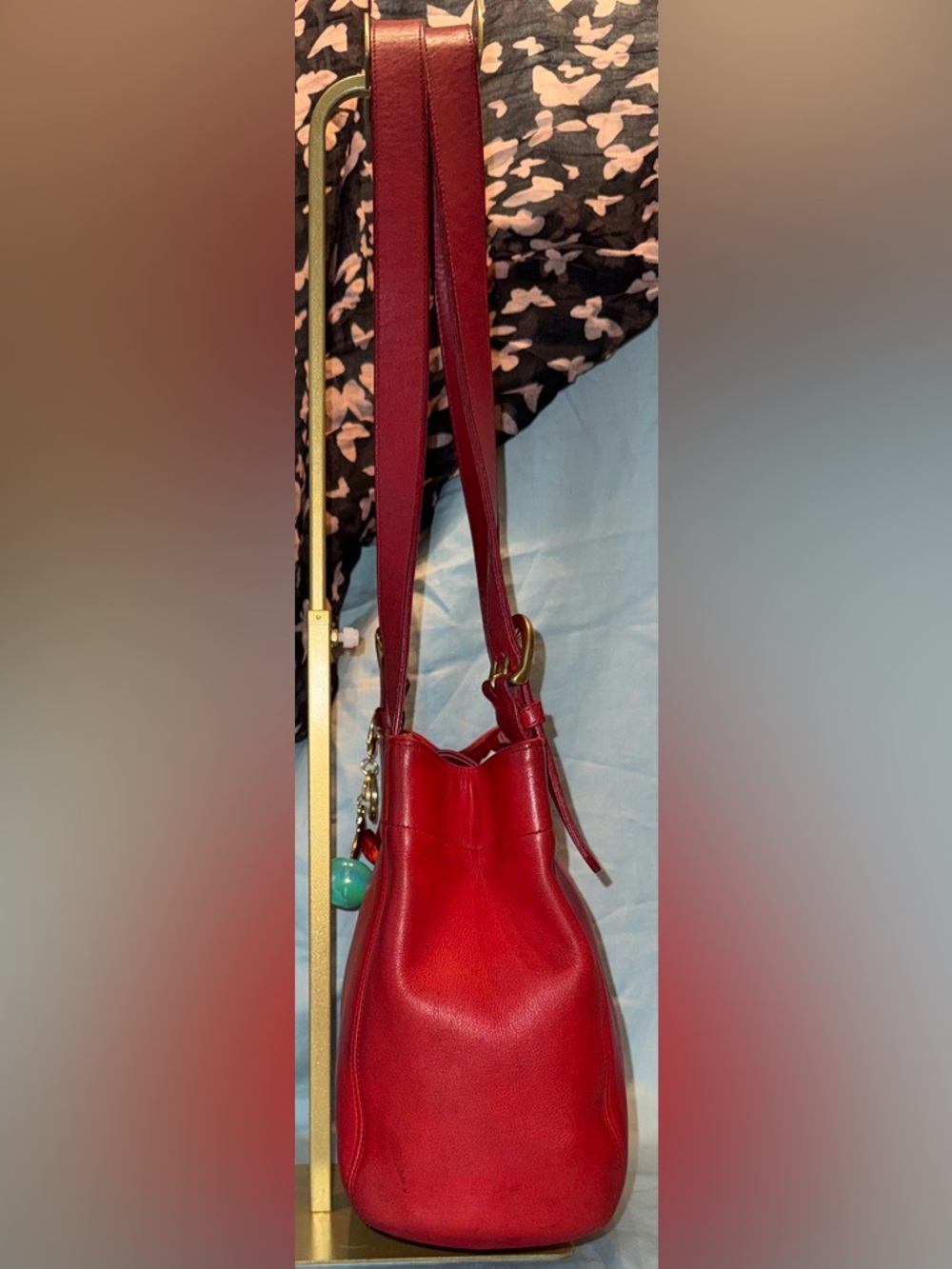Coach Vintage Waverly Soho Buckle Bag with Cherry Charm - Picture 4 of 12